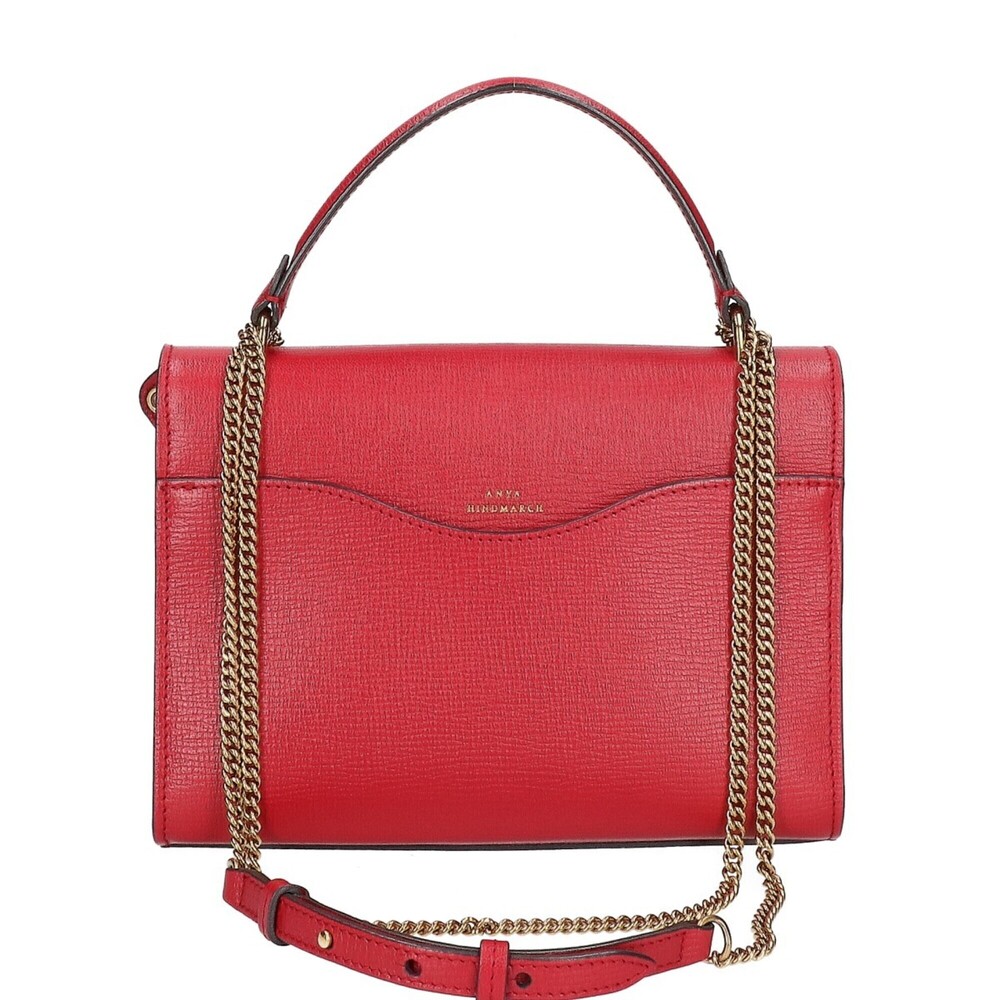 Anya Hindmarch Postbox Bag 2-Way Shoulder Handbag Red Women's